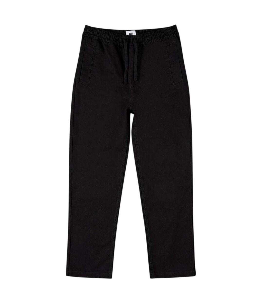 Mens Priory Twill Trousers Black Pretty Green-1