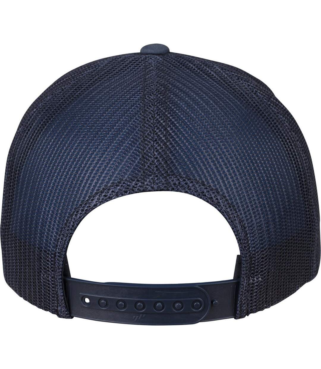 Casquette Trucker The Classic Retro Blanc Bleu Marine Yupoong-2