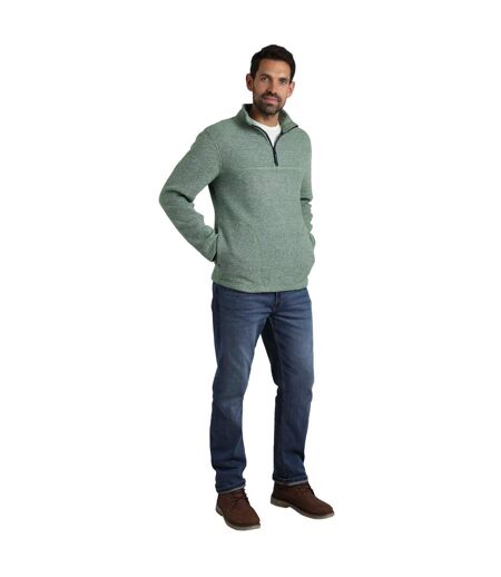 Mens laramie snow marl quarter zip fleece olive Weird Fish