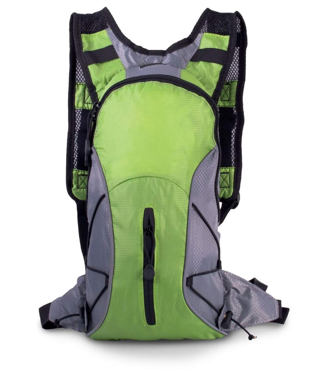 Sac à dos randonnée porte boisson - KI0111 - vert lime et gris