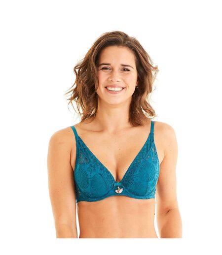 Soutien-gorge ampliforme coque moulée turquoise Indice