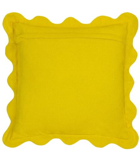 Scalloped coral cushion cover 50cm x 50cm citronelle Furn