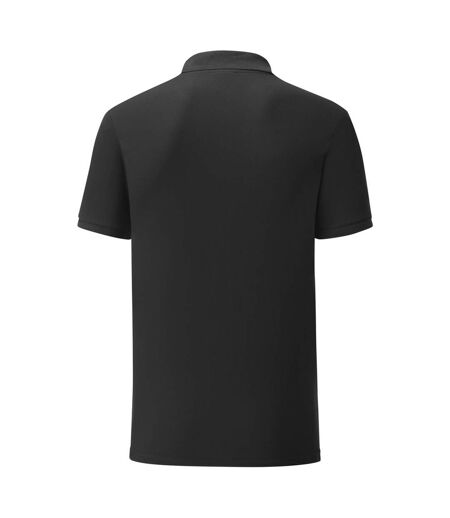 Fruit Of The Loom Mens Tailored Poly/Cotton Piqu Polo Shirt (Black)