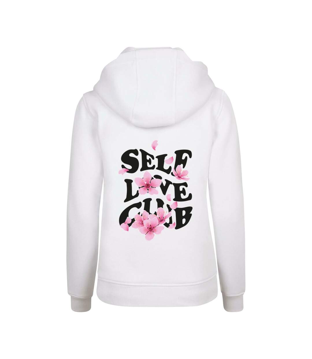 Sweat À Capuche Self Love Club Femme Blanc Miss Tee-2