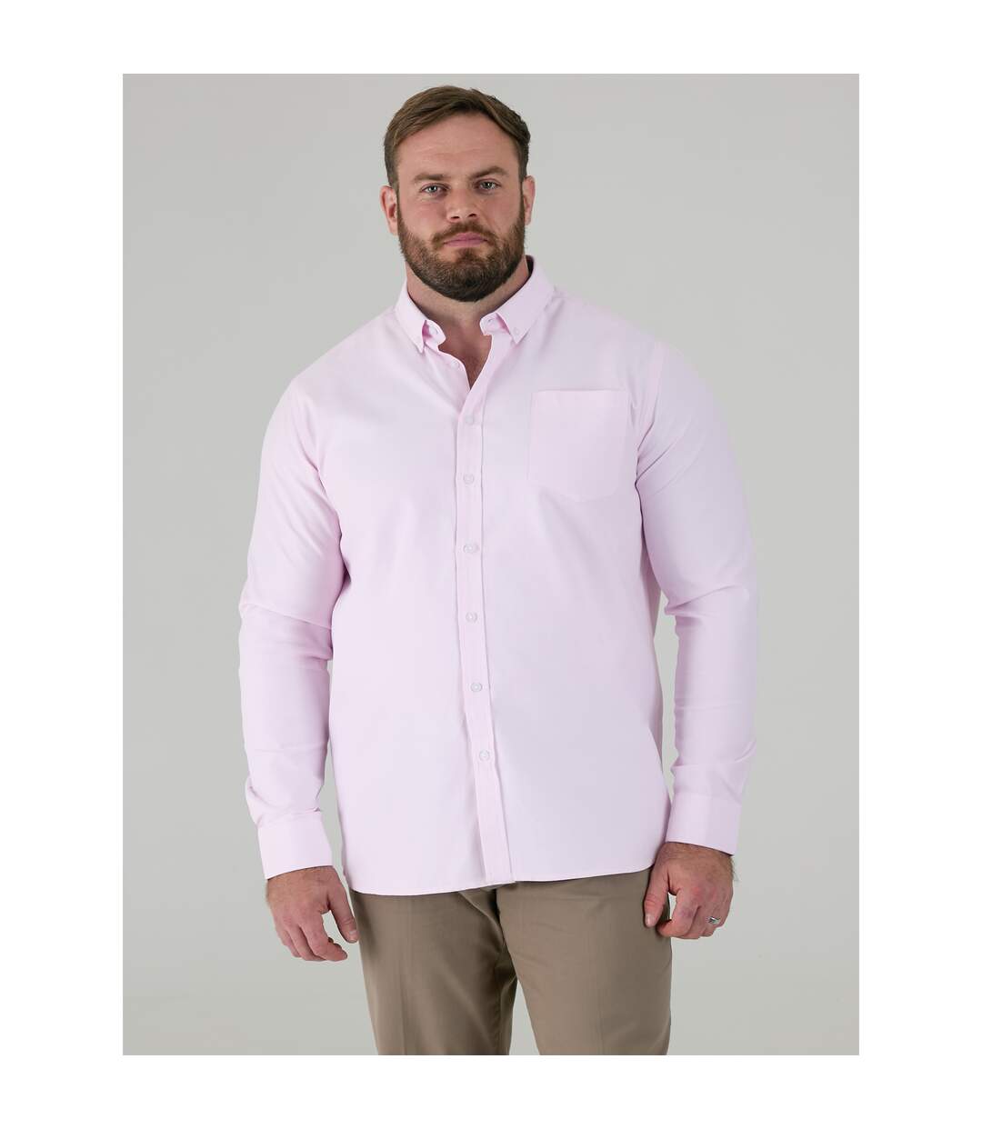 D555 Chemise Longue Manches Longues Richard Homme Rose Duke-4