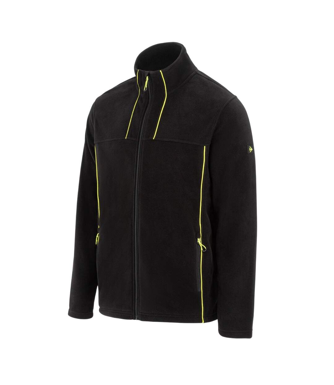 Mens Fleece Jacket Black Dunlop-3