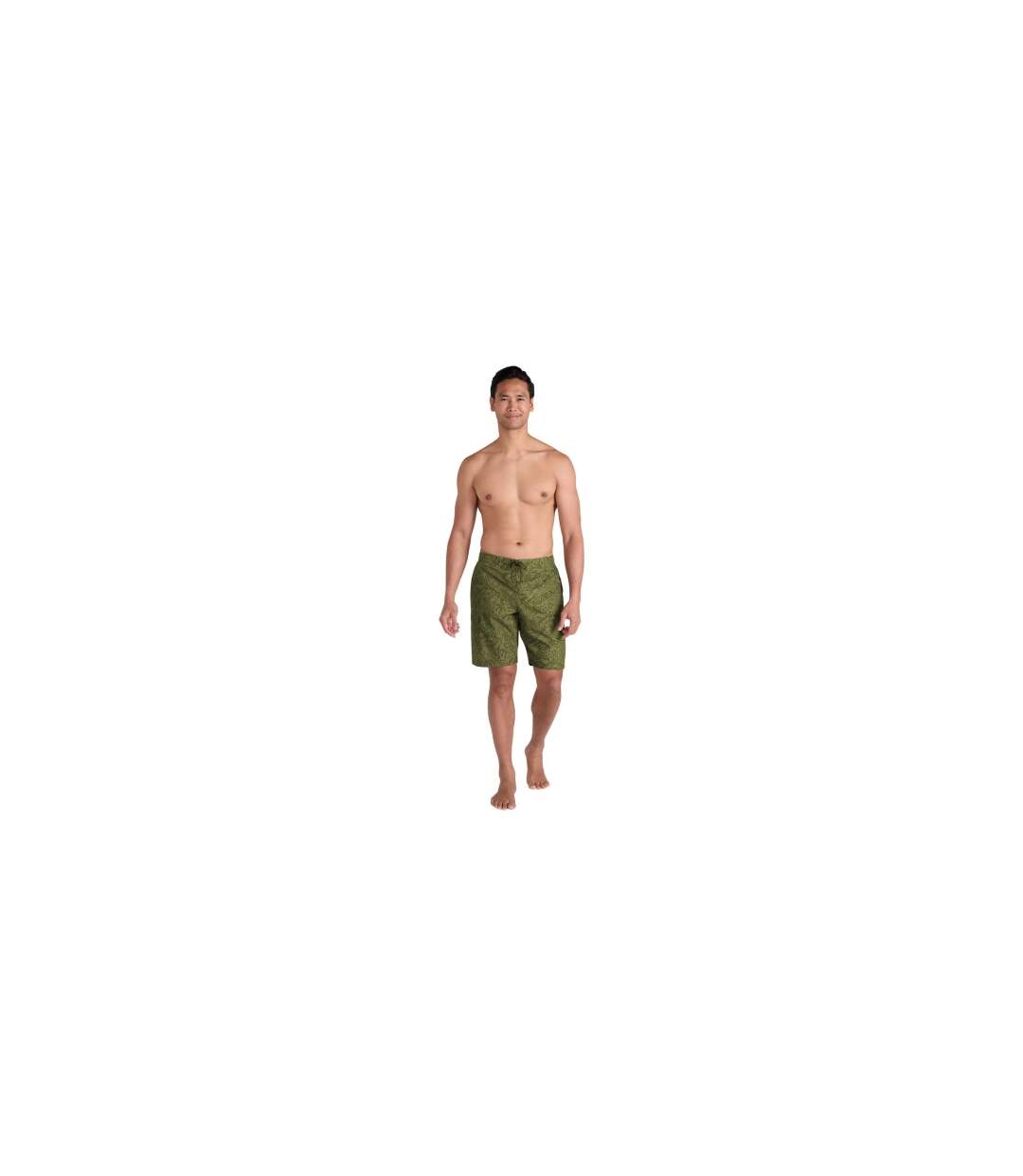Mens Ocean Tropical Board Shorts Dark Khaki Mountain Warehouse-1