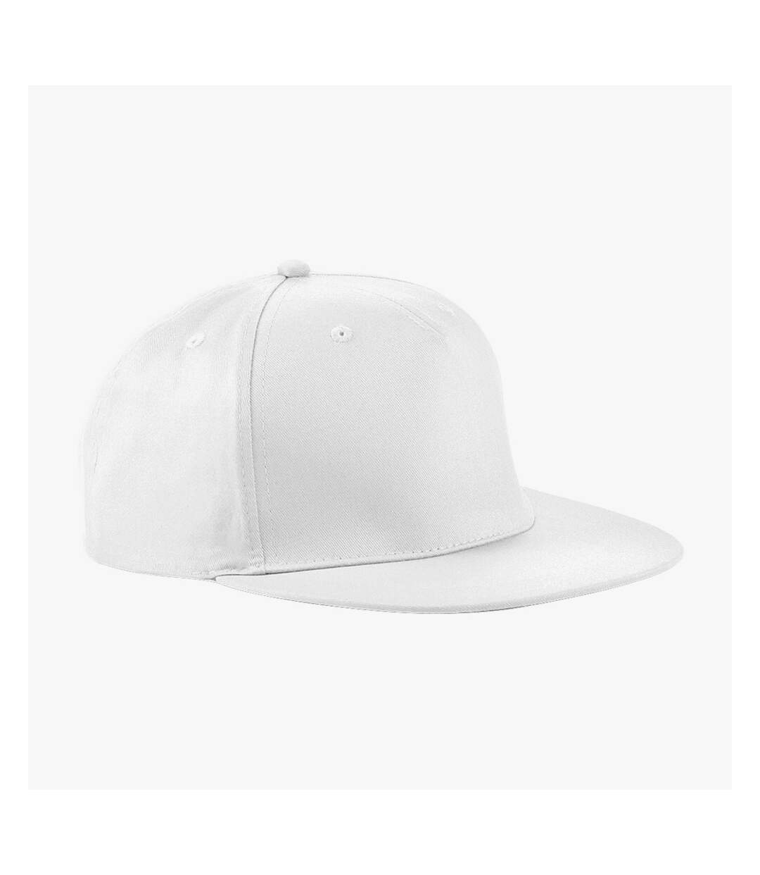 Casquette ajustable rapper blanc Beechfield-1