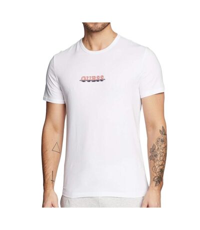 T-shirt Blanc Homme Guess Maksim - M