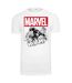 Mens Avengers Smashing Hulk T-shirt Blanc MerchCode-1