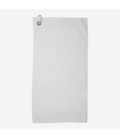 Towel City Printable Cotton Golf Towel (White) (One Size) - UTRW9375