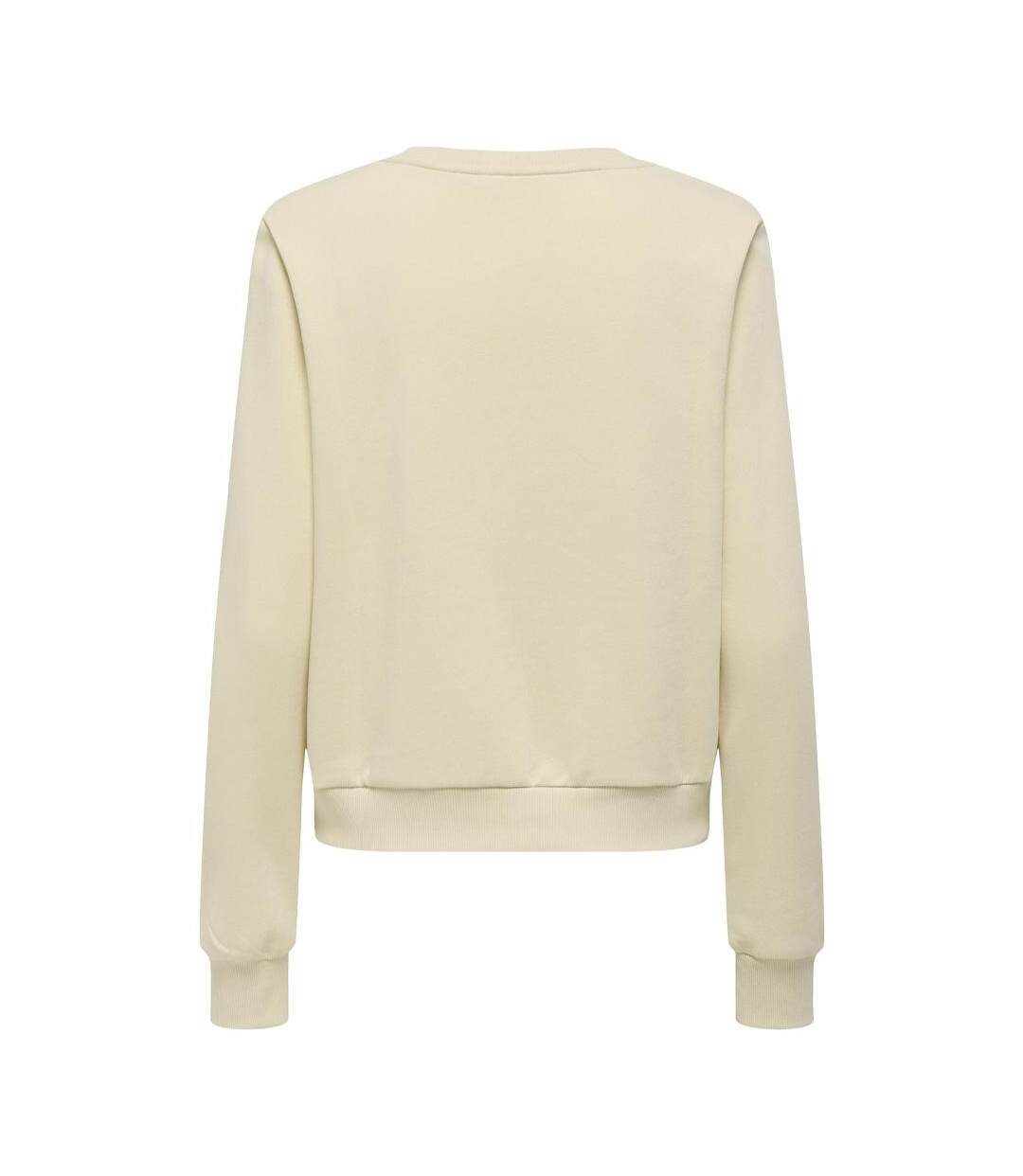 Sweat beige/rouge femme only rubi-2