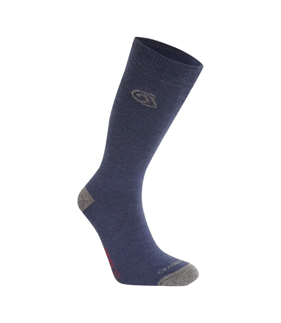 Unisex adult wool blend insect repellent boot socks blue navy Craghoppers-1