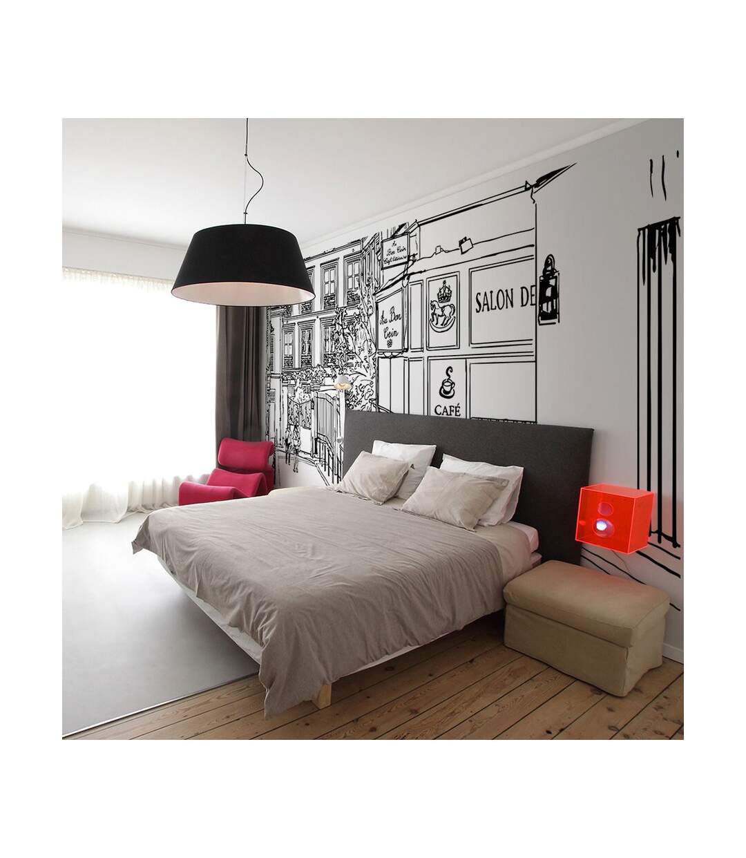 Papier Peint XXL A Walk Through Parisian Streets 270x550cm-1