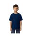T-shirt softstyle enfant bleu marine Gildan-1