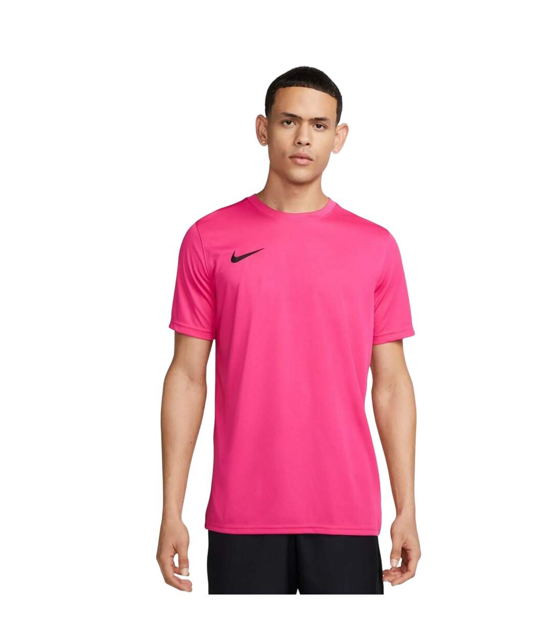 Maillot Manches Courtes Dry Park Homme Rose Nike-1