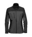 Womens/ladies Cascades Soft Shell Jacket Dolphin Black Stormtech-1