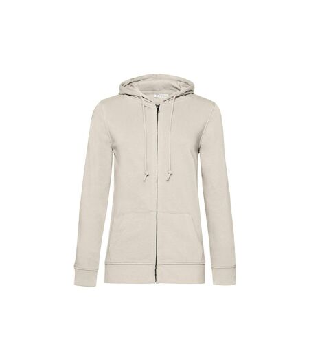 Veste à capuche femme blanc cassé B&C