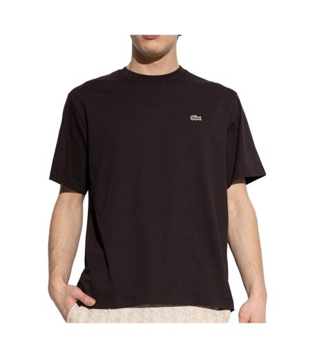 T-Shirt noir homme lacoste essentiel