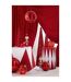Déco Cône de Noël Sequins 46cm Rouge-4