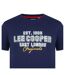 Mens Cotton Crew Neck T-shirt Navy Lee Cooper-3