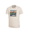 Mountain Warehouse Mens Wilderness Natural T-Shirt (Cream)