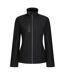 Regatta Womens/Ladies Honestly Made Softshell Jacket (Black) - UTRG5578