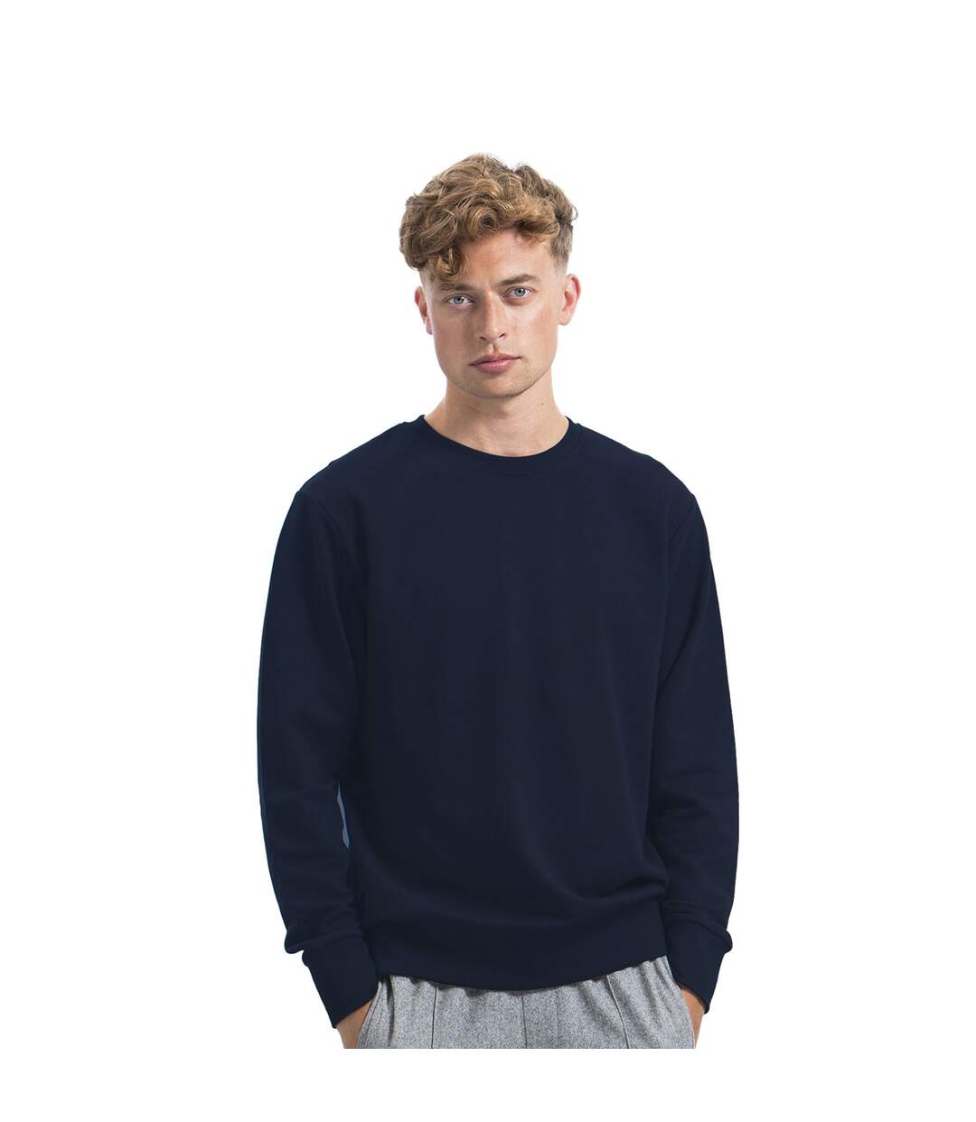 Sweatshirt homme bleu marine Mantis