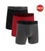 Lot De 3  Boxers Performance Homme Noir Rouge Gris Under Armour-2
