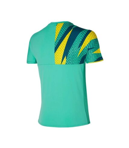 T-shirt de Tennis Vert Homme Mizuno Tennis Shadow - S