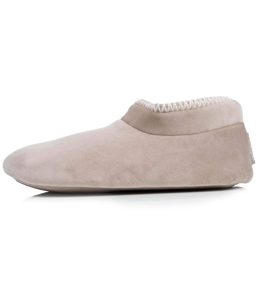 Isotoner Chaussons extra-light Bottillons femme velours, semelle gomme antidérapante-3