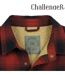 CHALLENGER BRUNO13 — Surchemise flanelle doublée rouge/noir : la chaleur garantie au style bûcheron-3