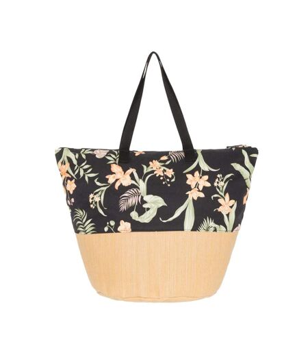 Sac à main noir à fleurs femme roxy waikiki life kvj3 [687a0dcc954ff] - taille unique