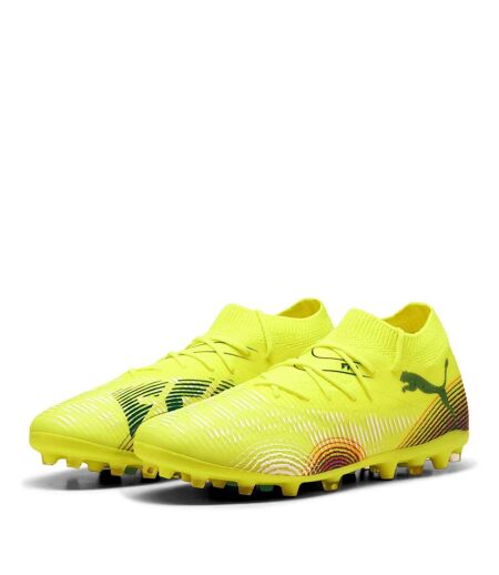 Mens Future 8 Match Flat Firm Ground Football Boots Yellow Puma