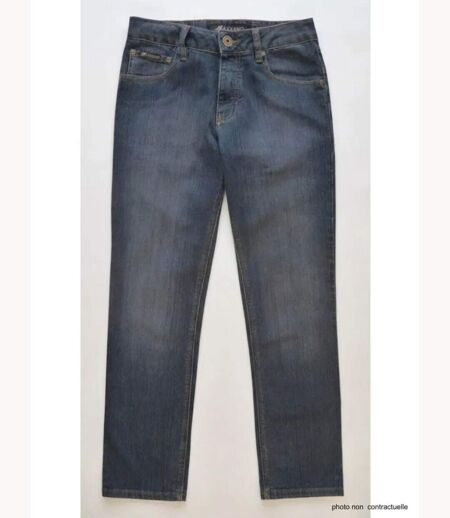 Jean 5 poches coupe droite stone used AXF012