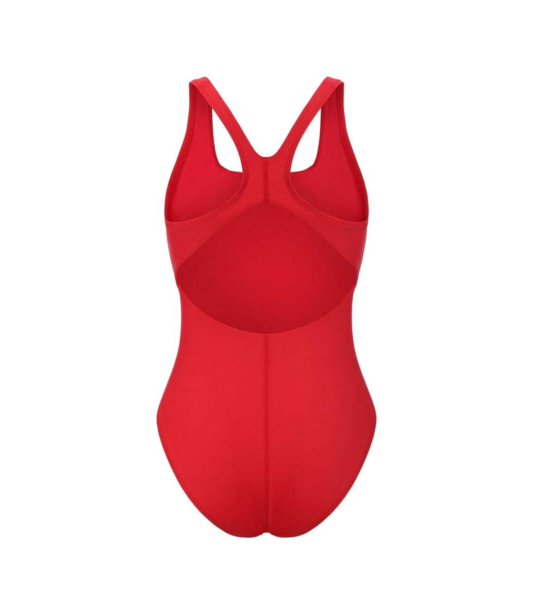 Womens/ladies Square Neck One Piece Swimsuit Red Slazenger-2