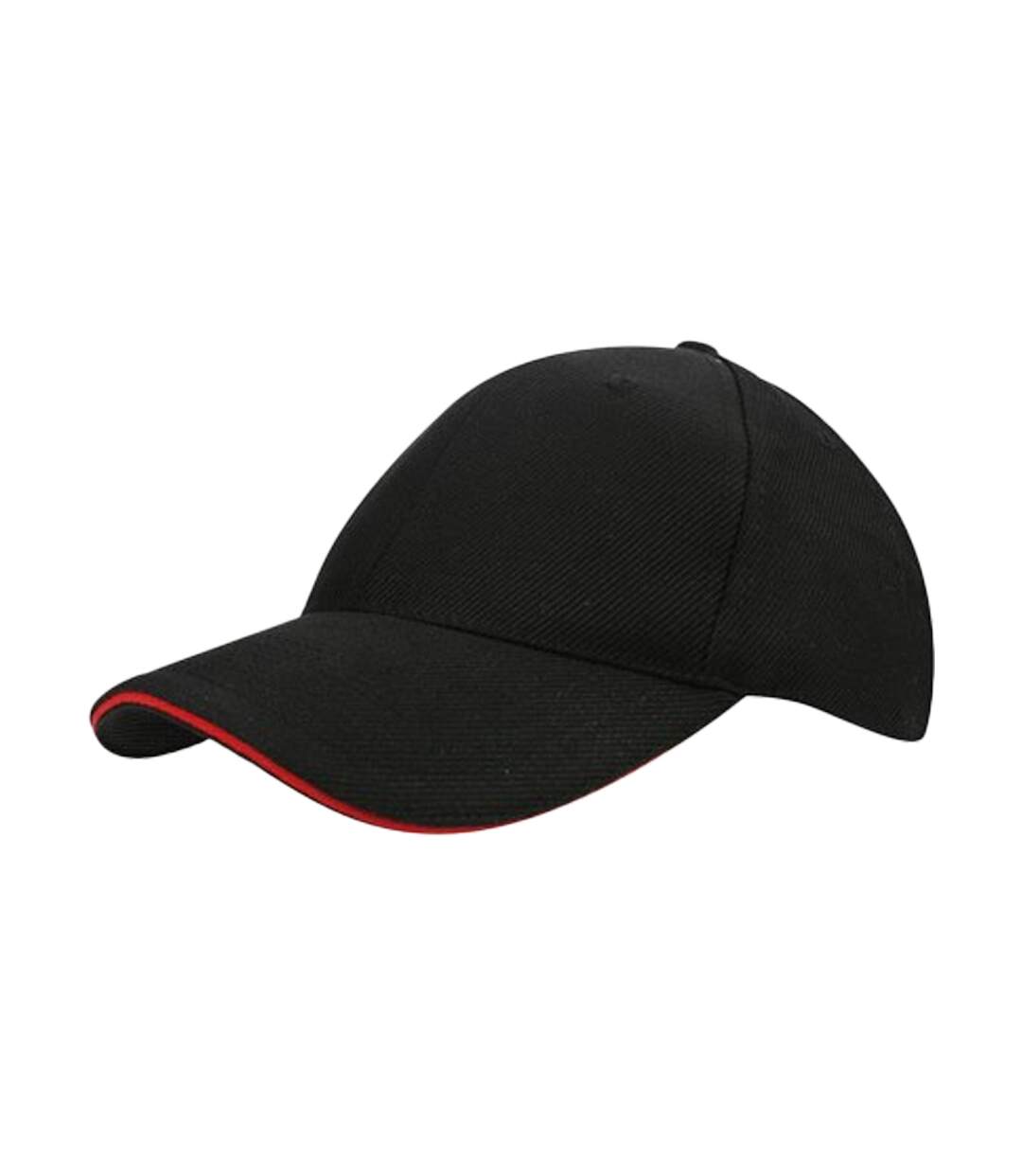 Casquette De Baseball Noir Rouge L-Merch-2