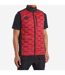 Mens pro training elite reversible hybrid gilet black/red dahlia Umbro-1