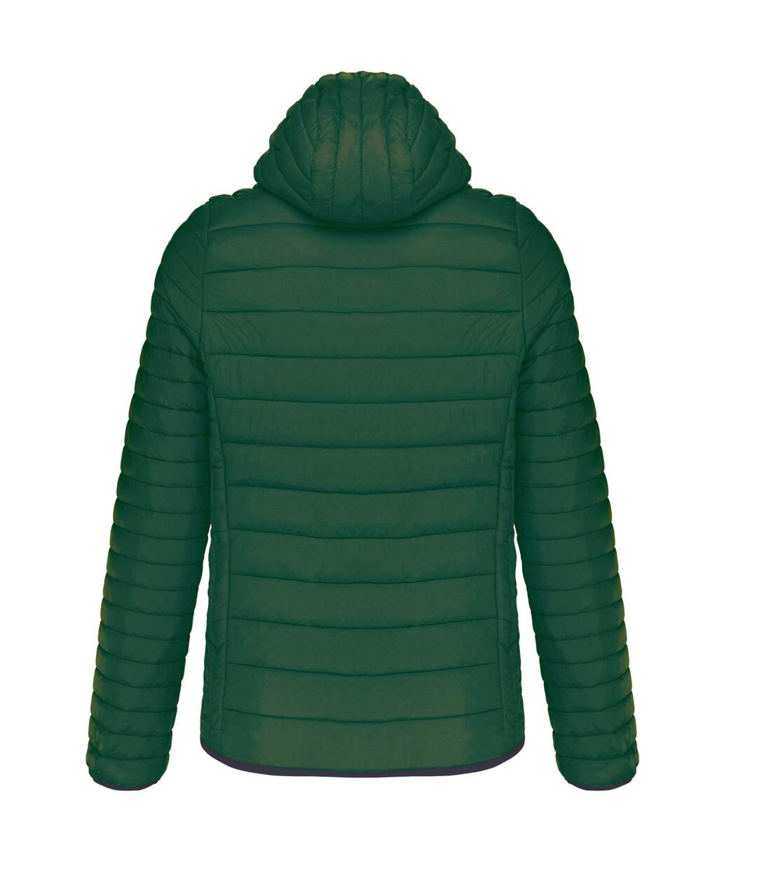 Mens lightweight hooded padded jacket forest green Kariban-2