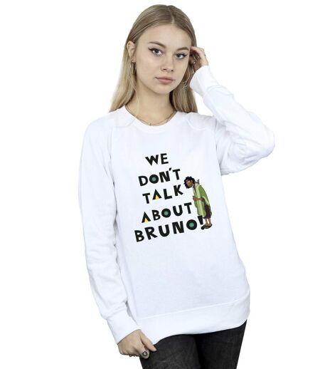 Disney - Sweat ENCANTO WE DONT TALK ABOUT BRUNO BOY - Femme (Blanc) - UTBI16921