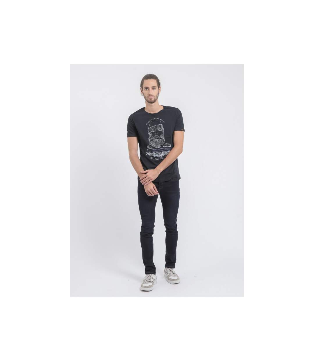 T-shirt col rond pur coton JABRUN-4