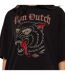 T-shirt femme relax fit col rond print devant Wolf Vondutch-2