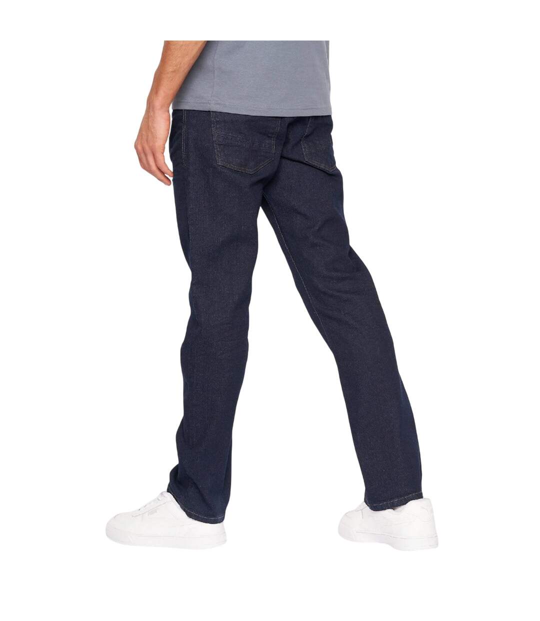 Jean Motif/style Couture Brute Homme Bleu Crosshatch-3