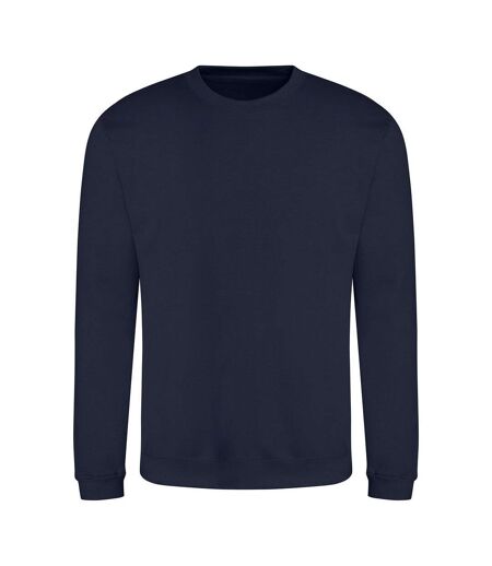 Unisex Adult Plain Sweatshirt New French Navy Awdis