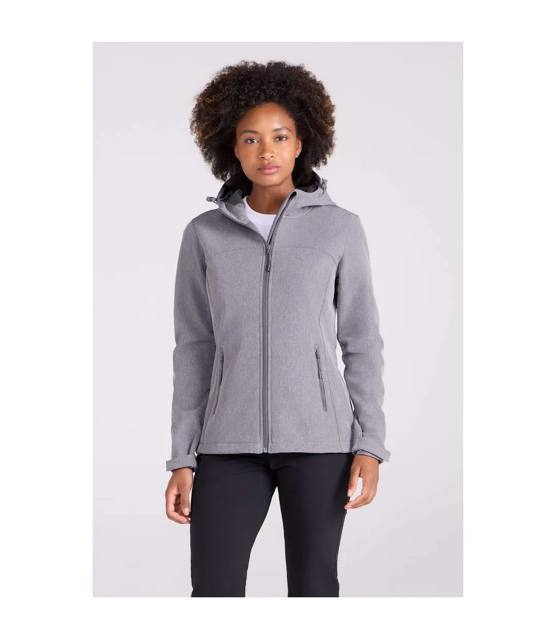 Veste Softshell Exodus Femme Gris Foncé Mountain Warehouse-1