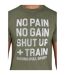 Mens rb sport no limits t-shirt army green Raging Bull