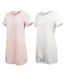 OZABI Pack 2 Chemises de Nuit Femme Dentelle Boutonné Manches Courtes Coton-1