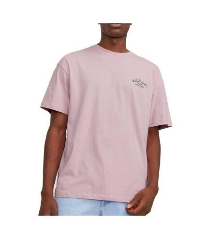 T-Shirt Rose Homme Jack & Jones Toast - L