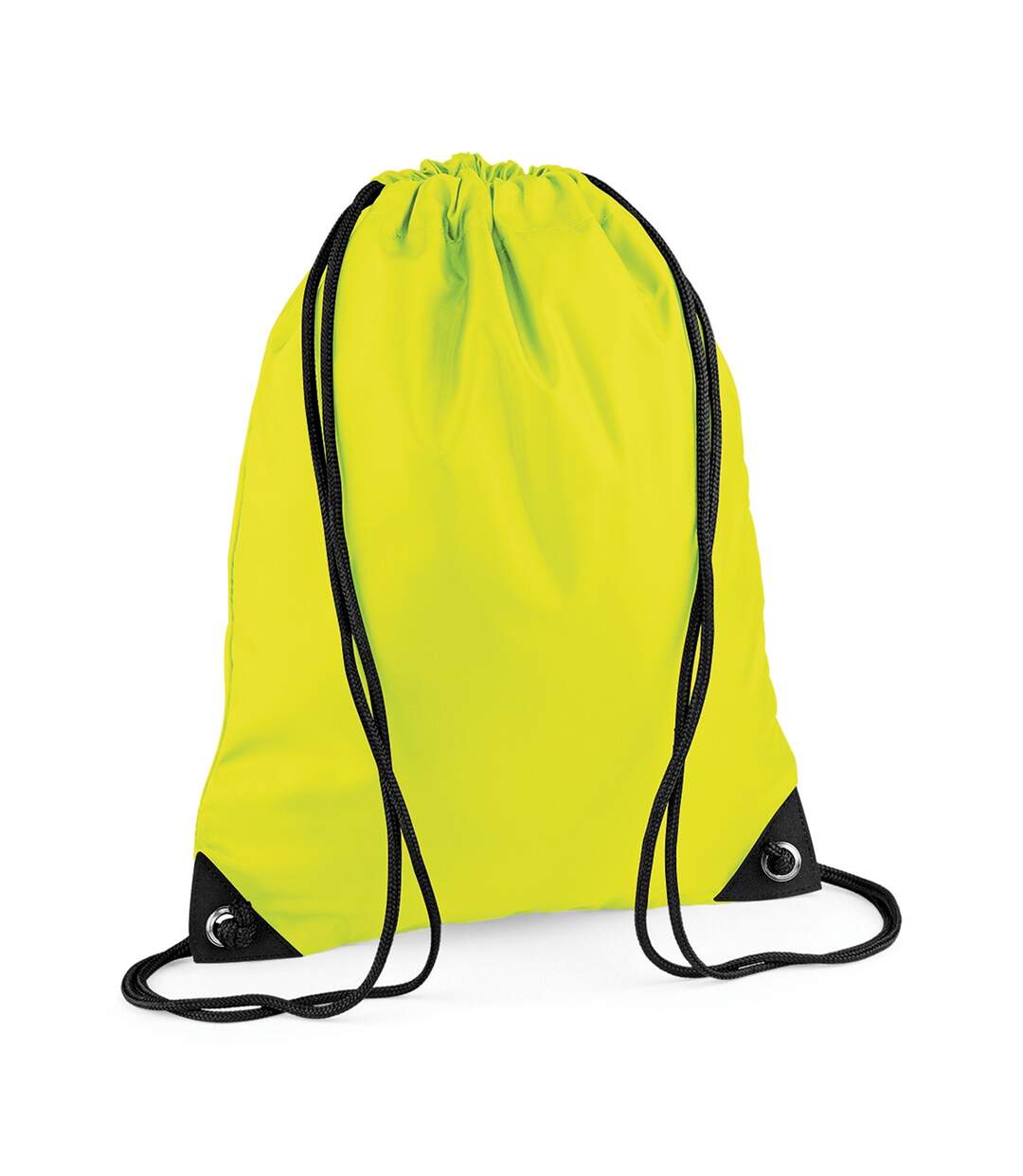 Premium Drawstring Bag One Size Fluorescent Yellow Bagbase-1