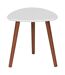 Lot de 3 tables d'appoint design Mileo - Vert, ocre et blanc-4